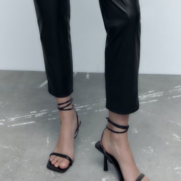 ZARA Strappy Heeled Sandals - 38 - Picture 1 of 4